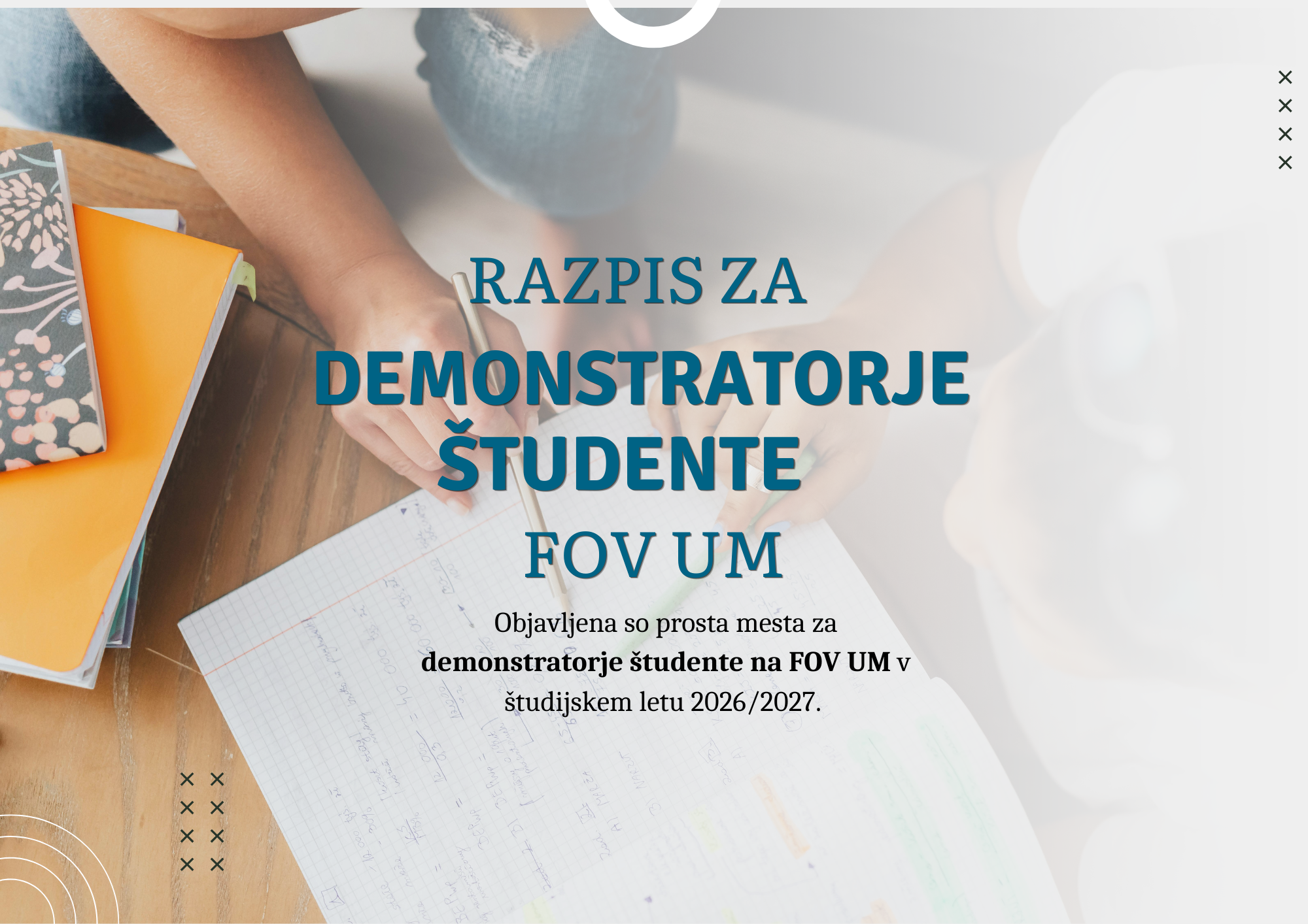 Featured image for “Razpis za demonstratorje študente FOV UM”