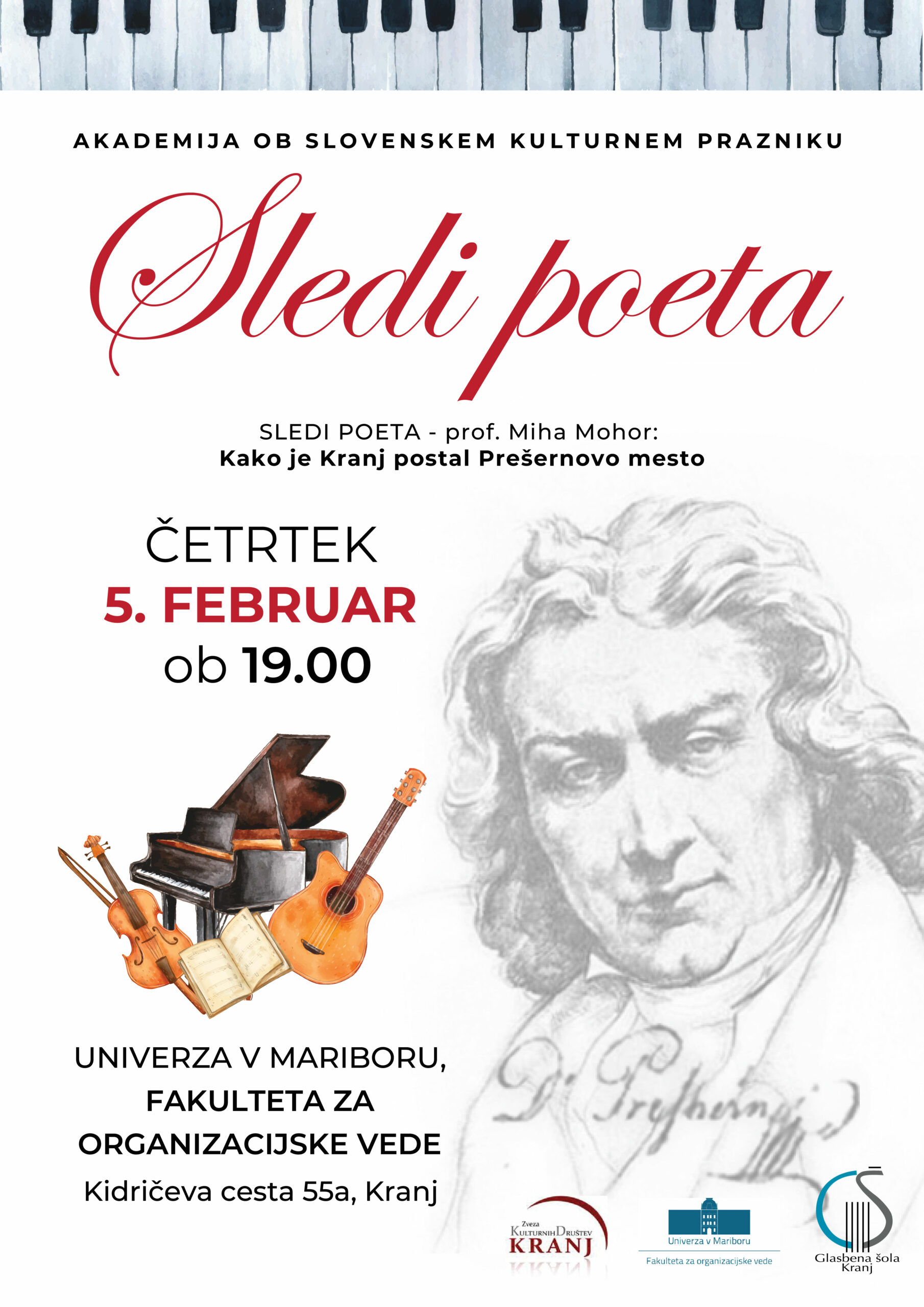 Featured image for “Akademija ob slovenskem kulturnem prazniku – Sledi poeta”