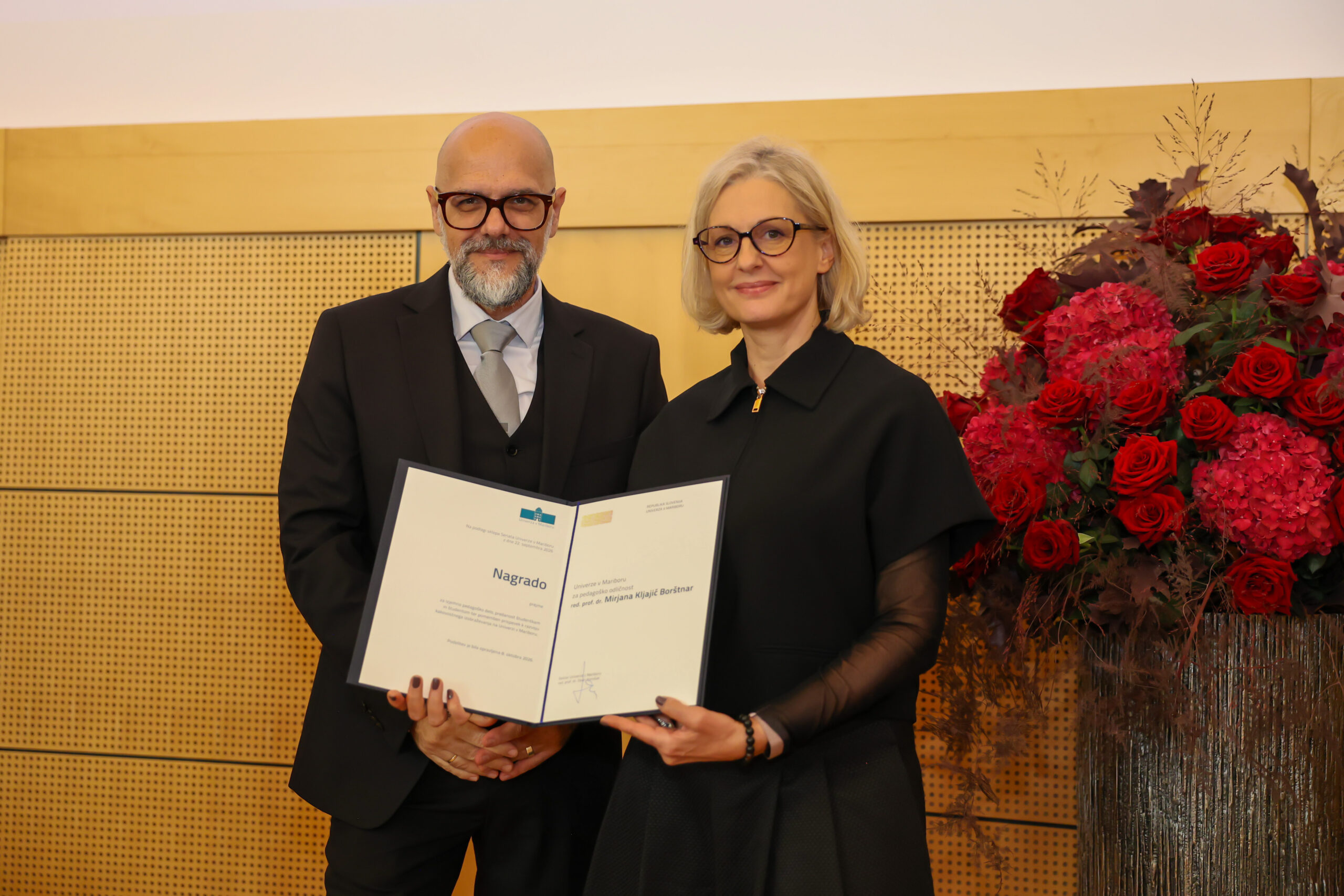 Featured image for “Prof. dr. Mirjana Kljajić Borštnar, redna profesorica Fakultete za organizacijske vede UM je prejemnica nagrade Univerze v Mariboru za pedagoško odličnost”