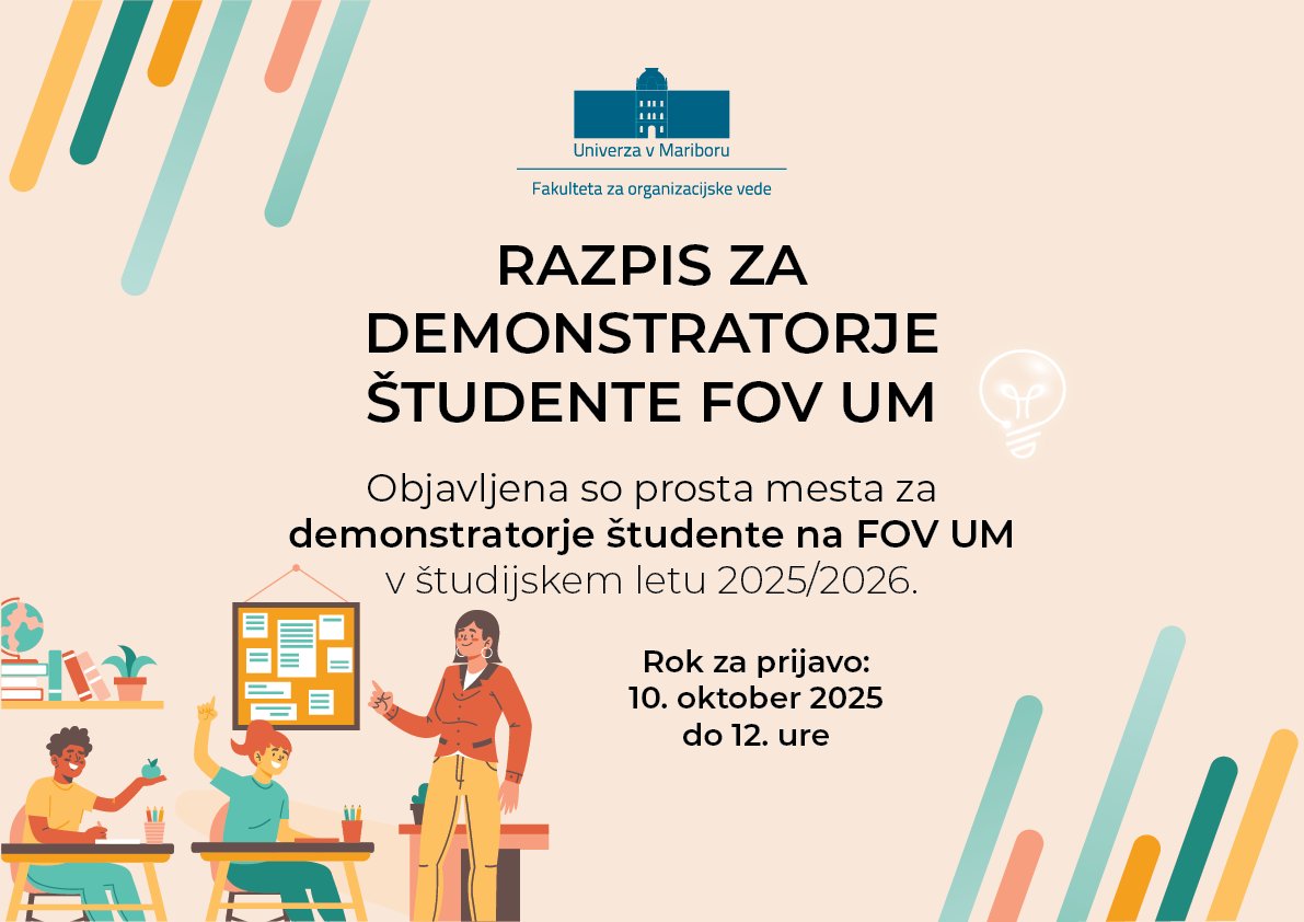 Featured image for “Razpis za demonstratorje študente  FOV UM”